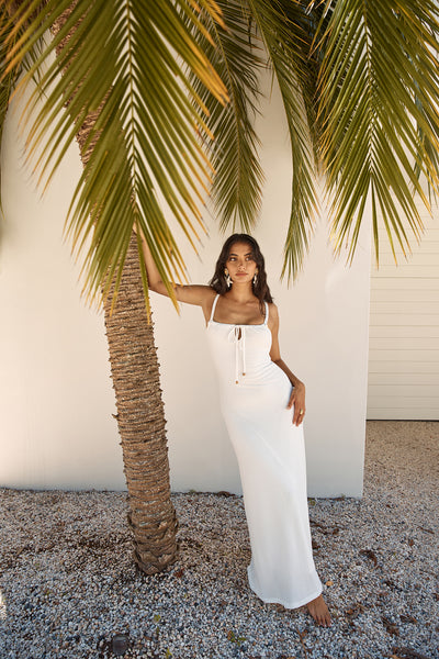 Cabana Bliss Maxi Dress White