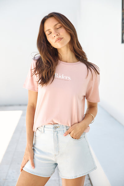 RIDERS BY LEE Relaxed Tee Rose Smoke