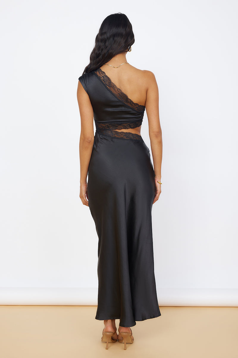 Luxe Satin A-line Multiway Infinity Dress in Tan main image 1
