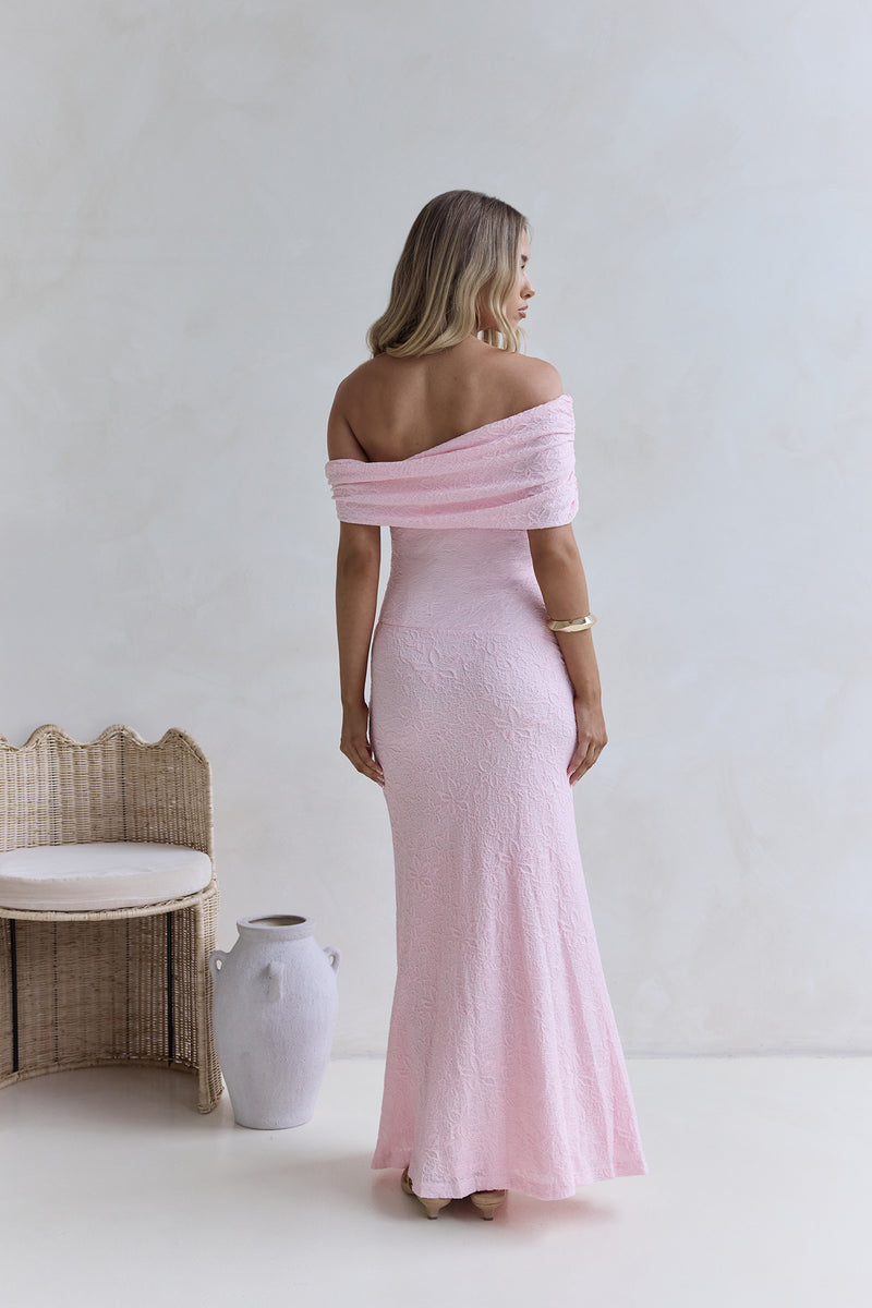 Out By The Sea Maxi Dress Light Pink Taupe main image 0