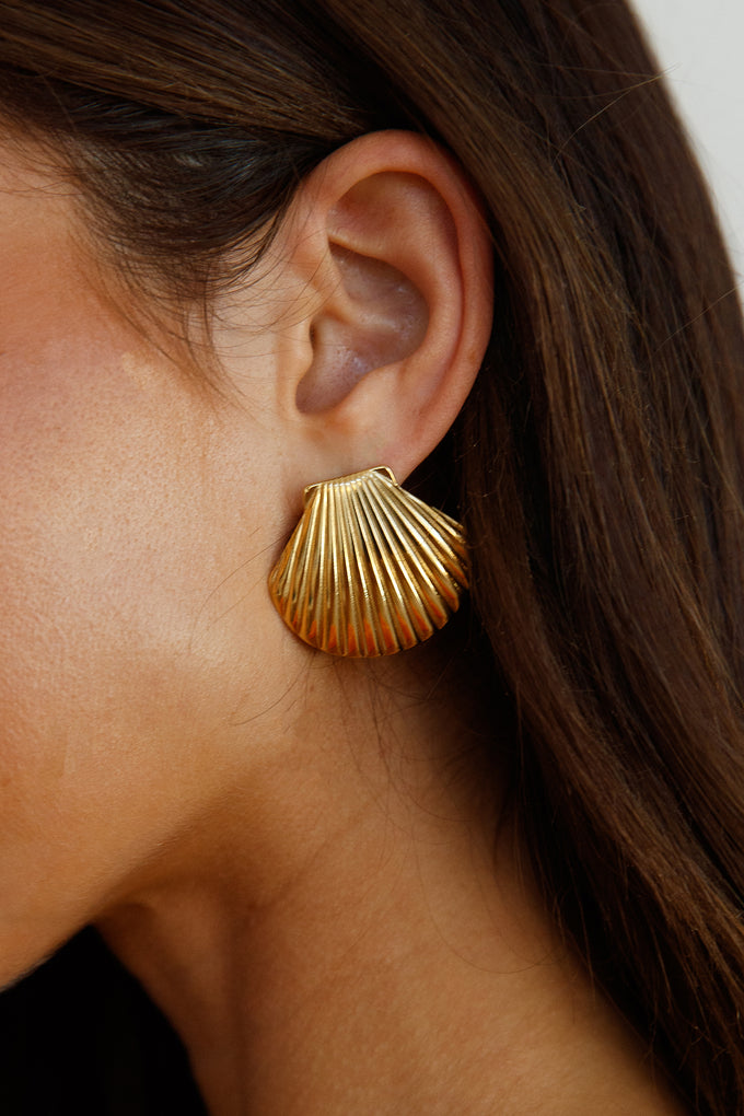 18k Gold Plated Washed Up Earrings Gold