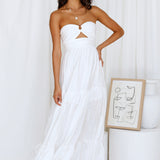Let's Fly Away Maxi Dress White