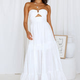 Let's Fly Away Maxi Dress White
