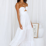 Let's Fly Away Maxi Dress White