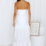Let's Fly Away Maxi Dress White