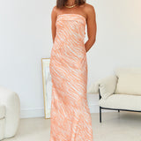 Dance With Me Maxi Dress Orange