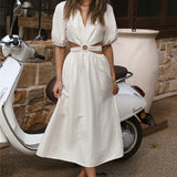 Need Me Midi Dress Beige
