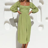Great Escape Midi Dress Green
