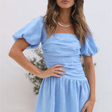 Time Again Dress Blue