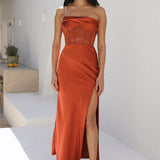 Monaco Maxi Dress Brown