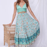 Butterfly Kisses Crop Top Green