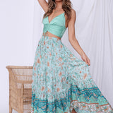 Butterfly Kisses Crop Top Green