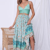 Butterfly Kisses Crop Top Green