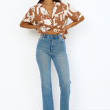 ROLLA'S Original High Rise Straight Jean Brad Blue