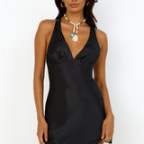 HELLO MOLLY Night In Cabana Dress Black