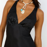 HELLO MOLLY Night In Cabana Dress Black