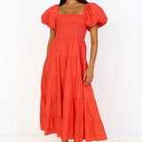 Adela Maxi Dress Red