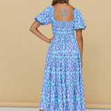Land And Sky Maxi Dress Blue