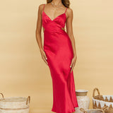 Waiting For You Maxi Dress Red
