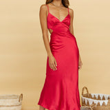Waiting For You Maxi Dress Red
