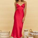 Waiting For You Maxi Dress Red
