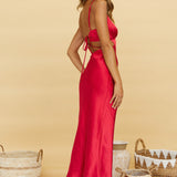 Waiting For You Maxi Dress Red