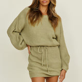 Open Your Heart Dress Olive