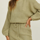 Open Your Heart Dress Olive