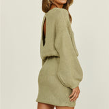 Open Your Heart Dress Olive