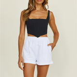 Thrill Of The Ride Crop Top Black