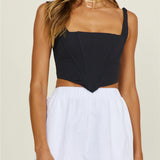 Thrill Of The Ride Crop Top Black