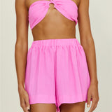 Nostalgia Calling Crop Top Pink