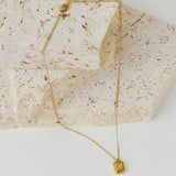 18k Gold Plated Deck Of Cards Necklace Gold