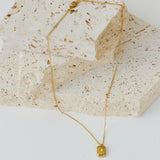 18k Gold Plated Deck Of Cards Necklace Gold