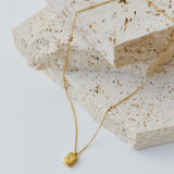 18k Gold Plated Deck Of Cards Necklace Gold