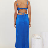 Tropical Nights Crop Top Blue