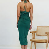 Loyal Lovers Midi Dress Green