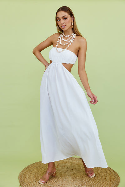 Delphina Maxi Dress White
