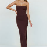 Morning Sun Maxi Dress Brown