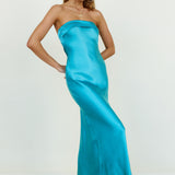 No Two Alike Maxi Dress Aqua