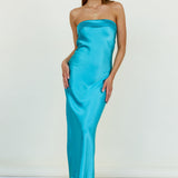 No Two Alike Maxi Dress Aqua