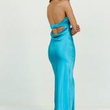 No Two Alike Maxi Dress Aqua