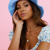 Sun Shower Bucket Hat Blue