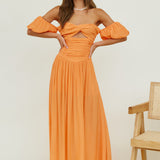 Clementine Maxi Dress Orange