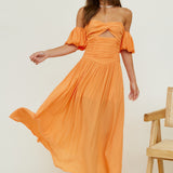 Clementine Maxi Dress Orange
