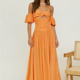 Clementine Maxi Dress Orange