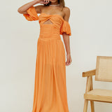 Clementine Maxi Dress Orange