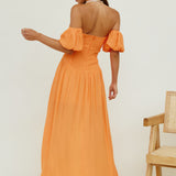 Clementine Maxi Dress Orange