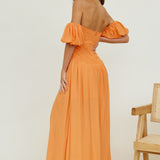 Clementine Maxi Dress Orange