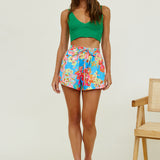 Golden Ages Crop Top Green